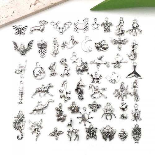 Bijoux pendentifs en Zinc alliage , alliage de zinc, Placage, DIY & mélangé, 10-30mm, Environ Vendu par sac