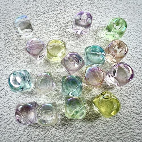 Perles acryliques plaquée, Acrylique, Placage coloré, DIY, plus de couleurs à choisir, 16mm, Environ Vendu par sac