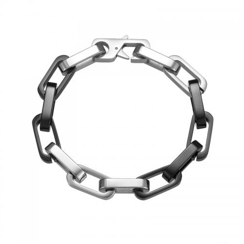 Stainless Steel Chain Bracelets, 304 Stainless Steel, plated, Unisex Approx 22 cm 