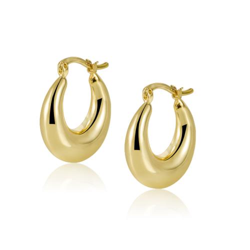 Brass Lever Back Earring, Moon, plated, fashion jewelry & for woman 20mm 
