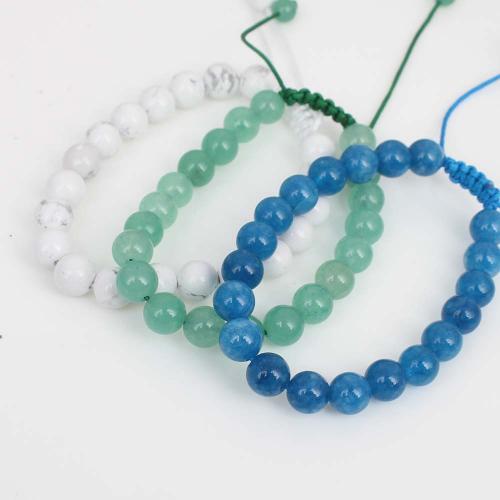 Gemstone Bracelets, with Knot Cord, Adjustable & fashion jewelry & Unisex Approx 18-19 cm 