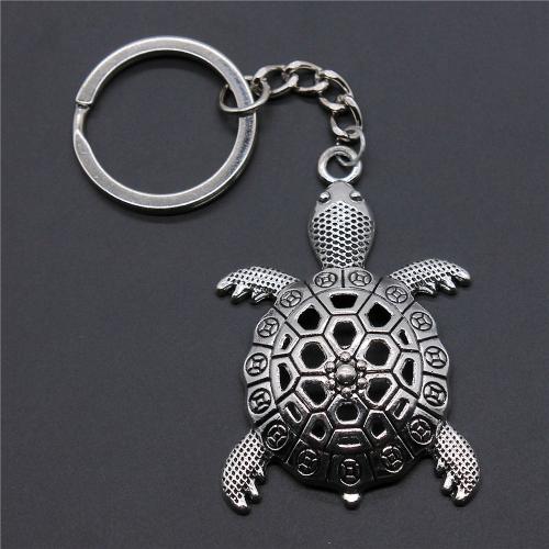 Zinc Alloy Key Chain Jewelry, with Iron, Turtle, plated, fashion jewelry 