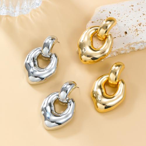 Zinc Alloy Drop Earring, plated, fashion jewelry & for woman & hollow 