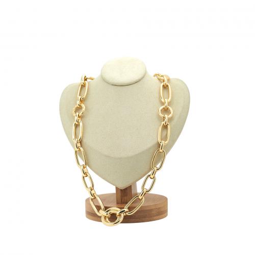 Messingkette Halskette, Messing, plattiert, Modeschmuck & für Frau, keine, Länge:ca. 48 cm, verkauft von PC