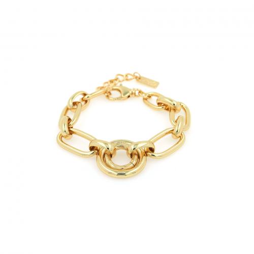 Brass Bracelets, plated, fashion jewelry & Unisex Approx 18 cm 