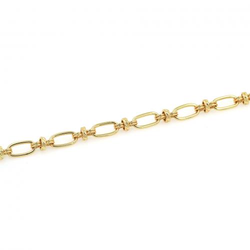 Handmade Brass Chain, 18K gold plated, fashion jewelry & DIY, 8.5mm 