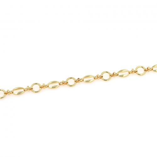 Handmade Brass Chain, 18K gold plated, fashion jewelry & DIY, 10.5mm 