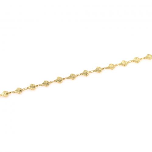 Handmade Brass Chain, 18K gold plated, fashion jewelry & DIY, 6.7mm 