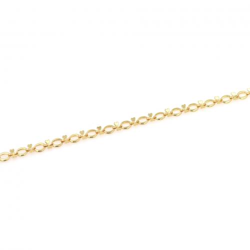 Handmade Brass Chain, 18K gold plated, fashion jewelry & DIY, 6mm 