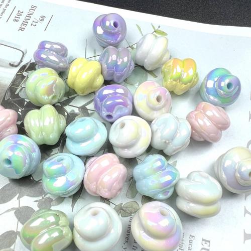 Perles acryliques plaquée, Acrylique, Placage coloré, DIY & lumineux, plus de couleurs à choisir, 16mm, Environ Vendu par sac