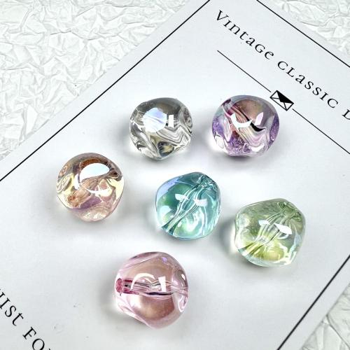 Perles acryliques plaquée, Acrylique, Placage UV, DIY, plus de couleurs à choisir, 18mm, Environ Vendu par sac
