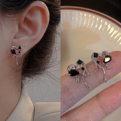 Messing Tropfen Ohrring, mit Kunststoff Perlen, plattiert, verschiedene Stile für Wahl & für Frau & mit Strass, earring length 10-65mm, verkauft von Paar