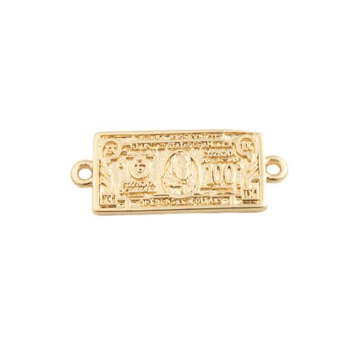 Brass Connector, fashion jewelry & DIY, golden 