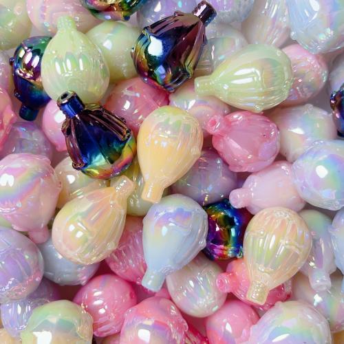 Beschichtung von Acryl-Perlen, Acryl, Hot Balloon, UV plattiert, DIY, keine, 25mm, ca. 5PCs/Tasche, verkauft von Tasche