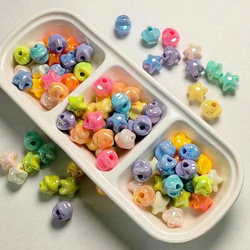 Perles acryliques plaquée, Acrylique, Placage UV, DIY, plus de couleurs à choisir, 15.6mm Environ 4.5mm, Environ Vendu par sac