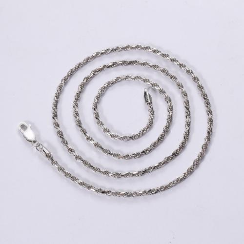 Sterling Silver Jewelry Necklace, 925 Sterling Silver, fashion jewelry & Unisex 