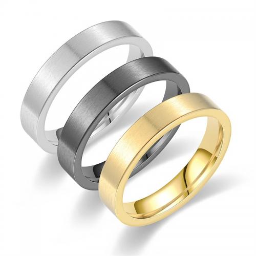 Титан Сталь палец кольцо, титан, полированный, ювелирные изделия моды & Мужская & разный размер для выбора, Много цветов для выбора, width 4mm, thickness 2mm, продается PC