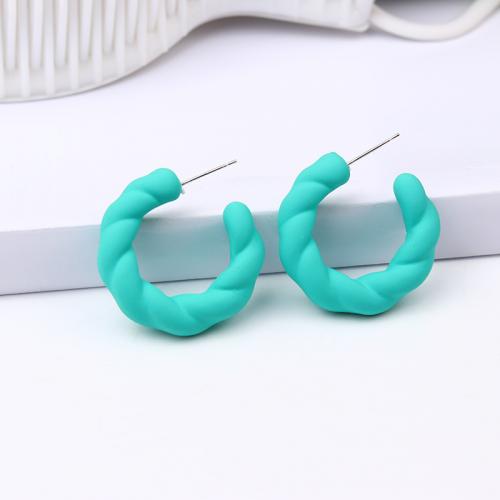 Acrylic Stud Earring, stoving varnish, fashion jewelry & for woman 