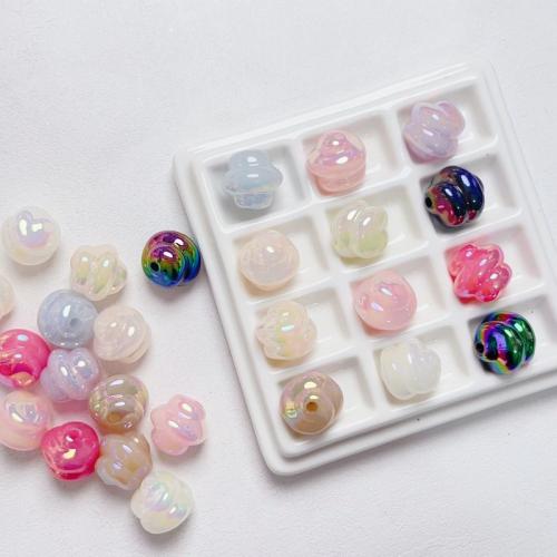 Perles acryliques plaquée, Acrylique, Placage UV, DIY & lumineux, plus de couleurs à choisir Environ 3.5mm, Environ Vendu par sac