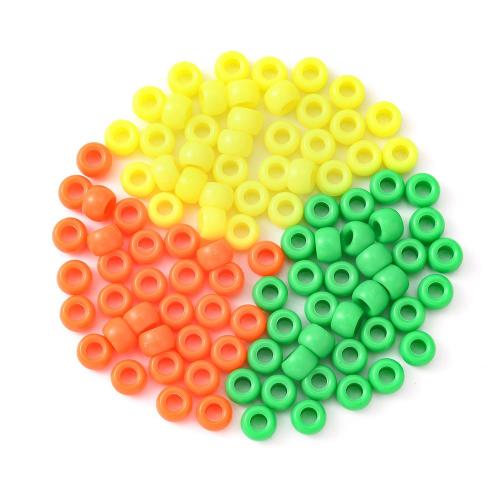Solide Acryl Perlen, rund, DIY, gemischte Farben, 300PCs/Tasche, verkauft von Tasche