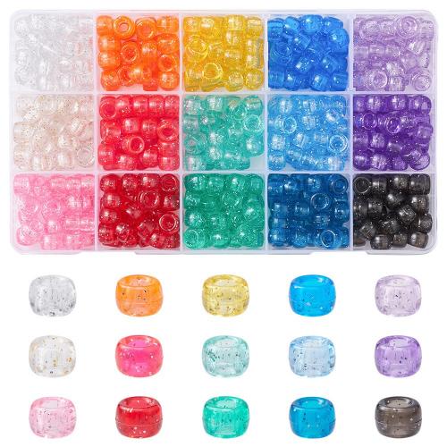 DIY Jewelry Finding Kit, Resin, with Plastic Box, Rectangle, mixed colors 