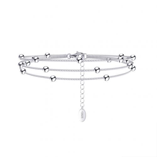 Sterling Silver Bracelets, 925 Sterling Silver, with 5CM extender chain, plated, for woman Approx 16 cm 