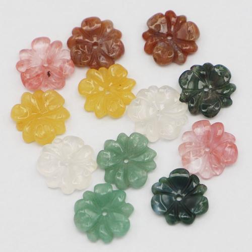 Perles de pierre gemme unique, Pierre naturelle, fleur, DIY & différents matériaux pour le choix, plus de couleurs à choisir Vendu par PC