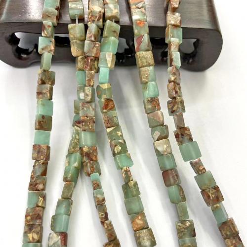 Perles de pierre gemme unique, Pierre peau de serpent, cadre, DIY, couleurs mélangées Environ Vendu par brin