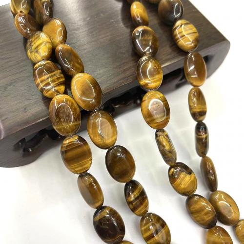 Tiger Eye Beads, Oval, DIY, mixed colors Approx 