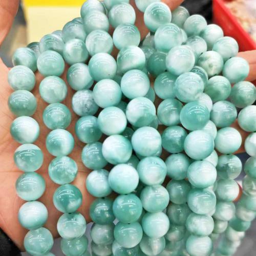 Single Gemstone Beads, Natural Stone, Round, DIY blue 