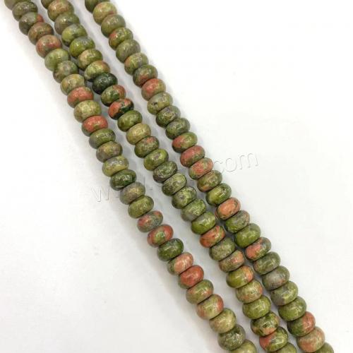 Unakite Beads, Flat Round, DIY, mixed colors, 8mm, Approx 