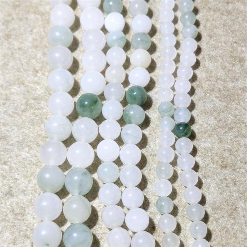 Perles de pierre gemme unique, Granit bleu Tianshan, Rond, DIY & normes différentes pour le choix, couleurs mélangées, Vendu par brin
