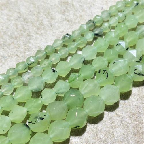 Prehnit-Perlen, Prehnit, rund, DIY & verschiedene Größen vorhanden, grün, Länge:ca. 38 cm, verkauft von Strang
