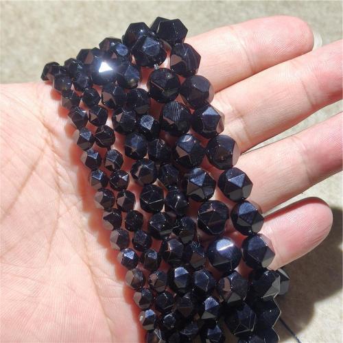 Perles Agates Noires naturelles, agate noire, DIY & normes différentes pour le choix, noire Environ 38 cm, Vendu par brin