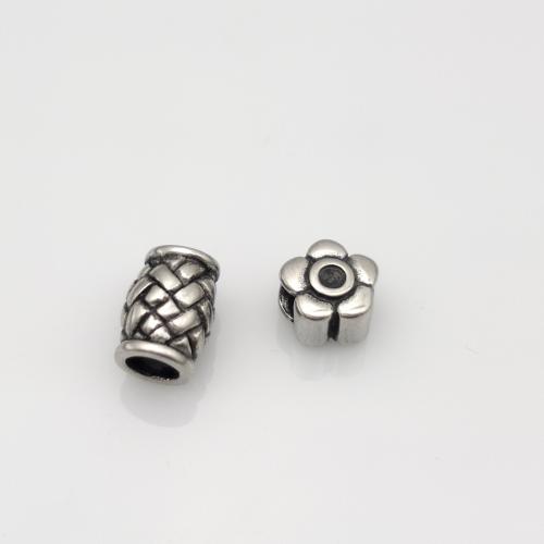 Stainless Steel Large Hole Beads, 304 Stainless Steel, DIY original color 