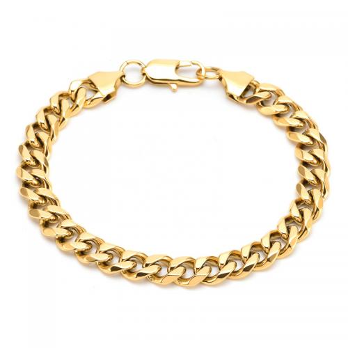 Titanium Steel Bracelet & Bangle, fashion jewelry & for man Approx 22.5 cm 
