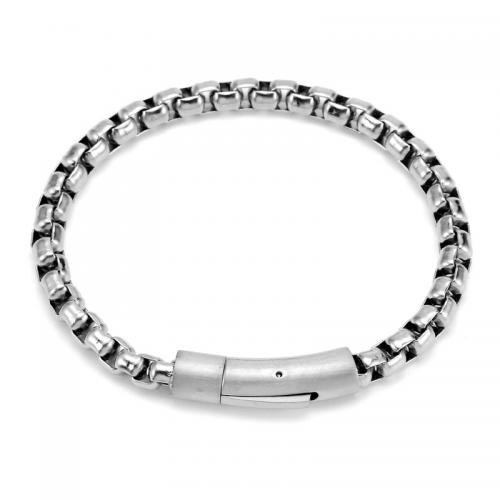 Titanium Steel Bracelet & Bangle, fashion jewelry & for man Approx 22 cm 