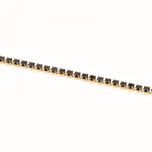 Mode Edelstahl Halskette Kette, 304 Edelstahl, Elektrolysierung, DIY & mit Strass, keine, ca. 5m/Tasche, verkauft von Tasche