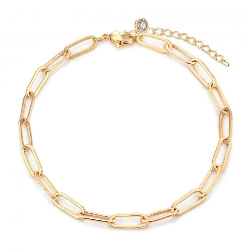 Stainless Steel Chain Bracelets, 304 Stainless Steel, with 5cm extender chain, fashion jewelry & for woman 4mm Approx 18 cm 