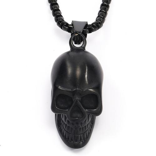 Titanium Steel Jewelry Set, Skull, plated, Unisex 