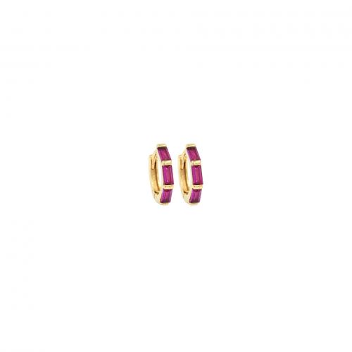 Befestiger Zirkonia Messing Ohrring, 18K vergoldet, Modeschmuck & Micro pave Zirkonia & für Frau, keine, 12x13x2mm, verkauft von Paar