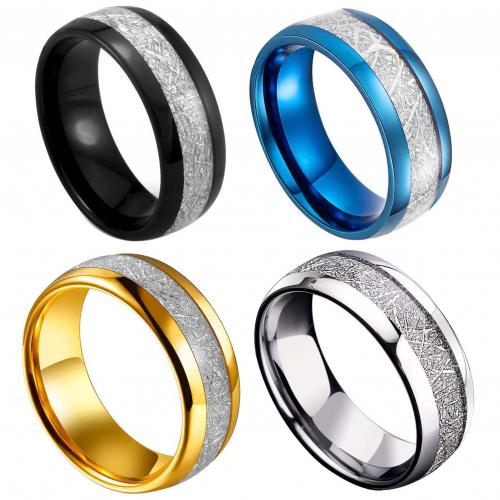 Stainless Steel Finger Ring, 304 Stainless Steel, plated, Unisex & epoxy gel 