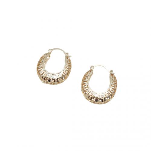Brass Drop Earring, plated, for woman, golden 