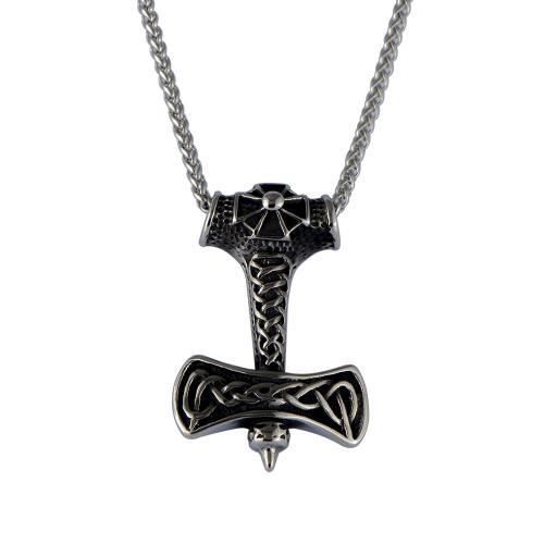 Stainless Steel Jewelry Necklace, 304 Stainless Steel, Axe, fashion jewelry & for man 