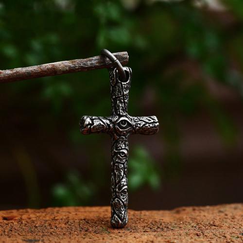 Нержавеющая сталь крест подвески, Нержавеющая сталь 304, Kресты, полированный, Винтаж & DIY, оригинальный цвет продается PC