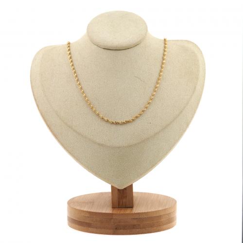Messingkette Halskette, Messing, mit Verlängerungskettchen von 4cm, plattiert, Modeschmuck & für Frau, keine, 0.5x2mm, Länge:ca. 45 cm, verkauft von PC