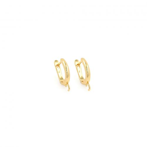 Brass Hoop Earring Components, 18K gold plated, fashion jewelry & DIY 