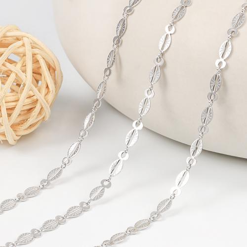 Stainless Steel Chain Jewelry, 304 Stainless Steel, electrolyzation, DIY, Approx 