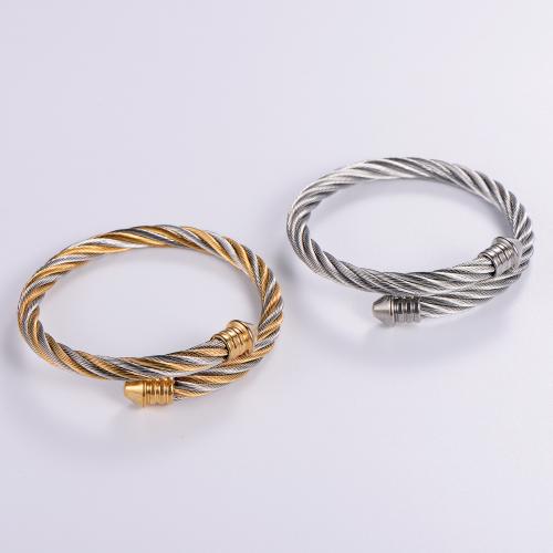 Stainless Steel Bangle, 316L Stainless Steel, Adjustable & fashion jewelry & for woman Inner Approx 60mm 
