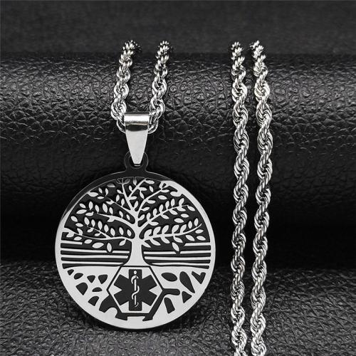 Stainless Steel Jewelry Necklace, 304 Stainless Steel, fashion jewelry & Unisex, silver color Approx 60 cm 